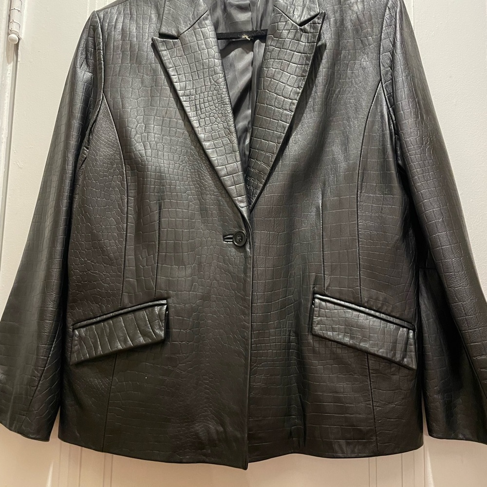 Genuine leather jacket size L